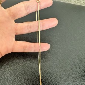 18karat flat chain 18 inch